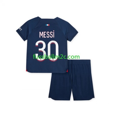 Fußballtrikots Paris Saint-Germain Lionel Messi 30 Kinder Heim Trikotsatz 2023-2024
